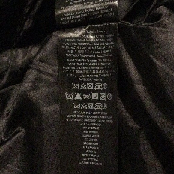 Guess Los Angeles Large Black Pea Coat w Belt - Picture 5 of 12